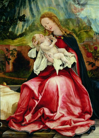 Die Jungfrau und das Kind, vom Isenheimer Altar von Matthias Grünewald